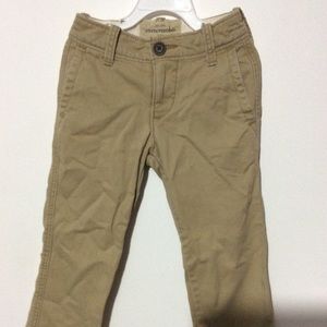 khaki pants.
